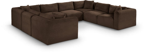 Shaggy - 8 Piece Modular U-Shaped Sectional