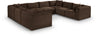 Shaggy - 8 Piece Modular U-Shaped Sectional