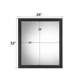 Eos - Mirror - Walnut & Black