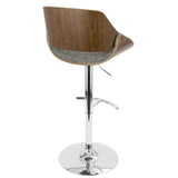 Fabrizzi - Adjustable Barstool - Chrome Base