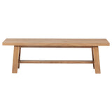 Middleton - Wood Backless Dining Bench Natural - Brown