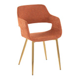 Margarite - Dining / Accent Chair - Gold Metal (Set of 2)