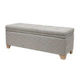 Soft Close Upholstered Storage Bench, Convenient Design
