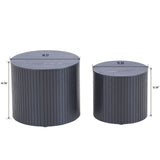 Handcrafted Nested Table Set, 2 Pieces