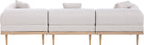 Laguna - 3 Piece Resilient Water Resistant Fabric 106.5" Upholstered Outdoor Patio Modular Sofa