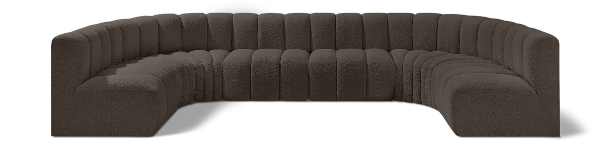 Arc - Boucle Fabric 8 Piece Modular Sofa