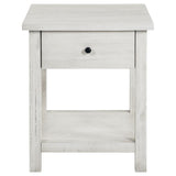 Payne - 1 Drawers Wood End Table with Shelf