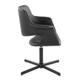 Vintage Flair - Mid-Century Modern Swivel Accent Chair With X-Pedestal Base