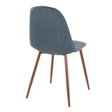 Pebble - Mid-Century Modern Dining / Accent Chair (Set of 2) - Walnut