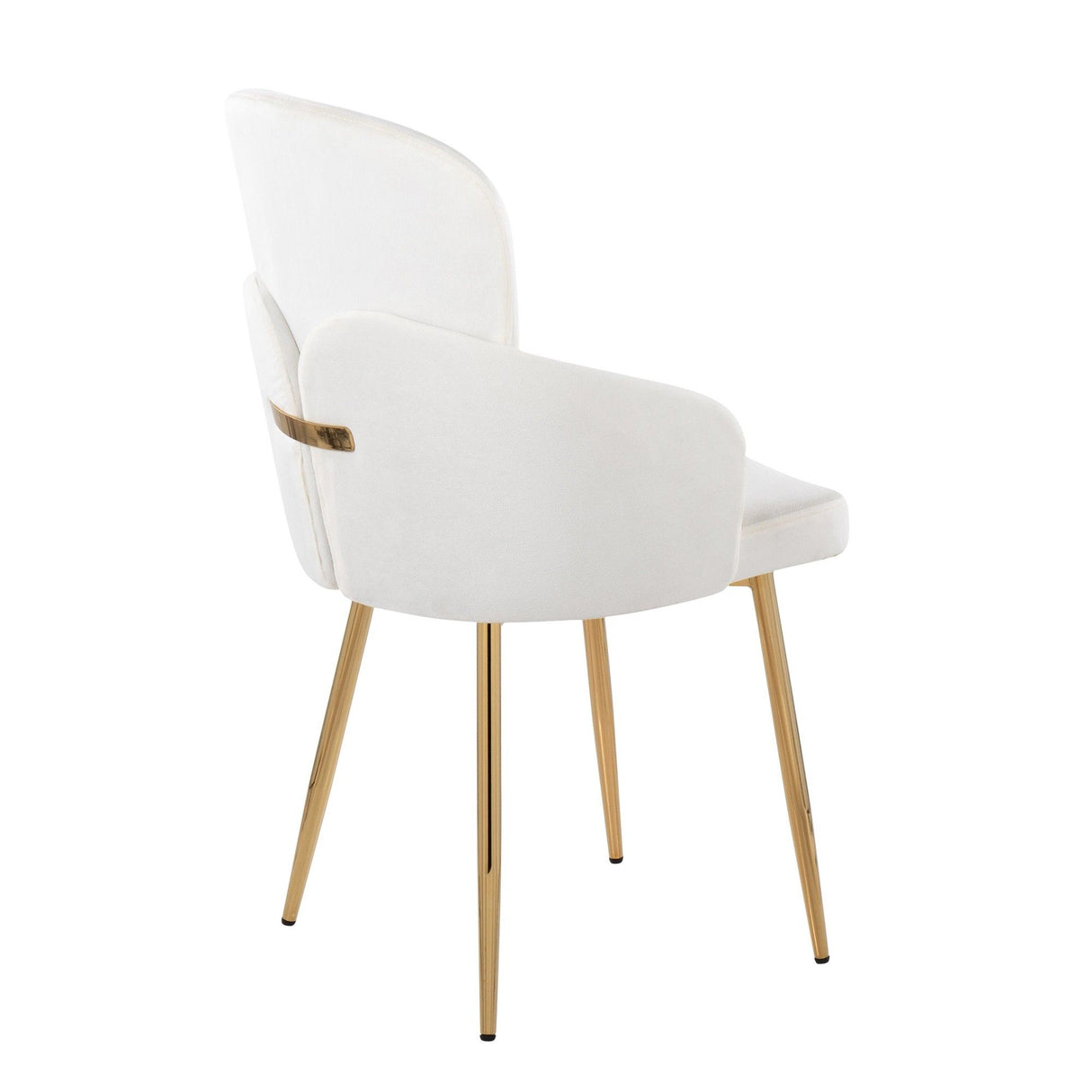 Dahlia - Contemporary Dining Chair (Set of 2) - Gold Metal Frame