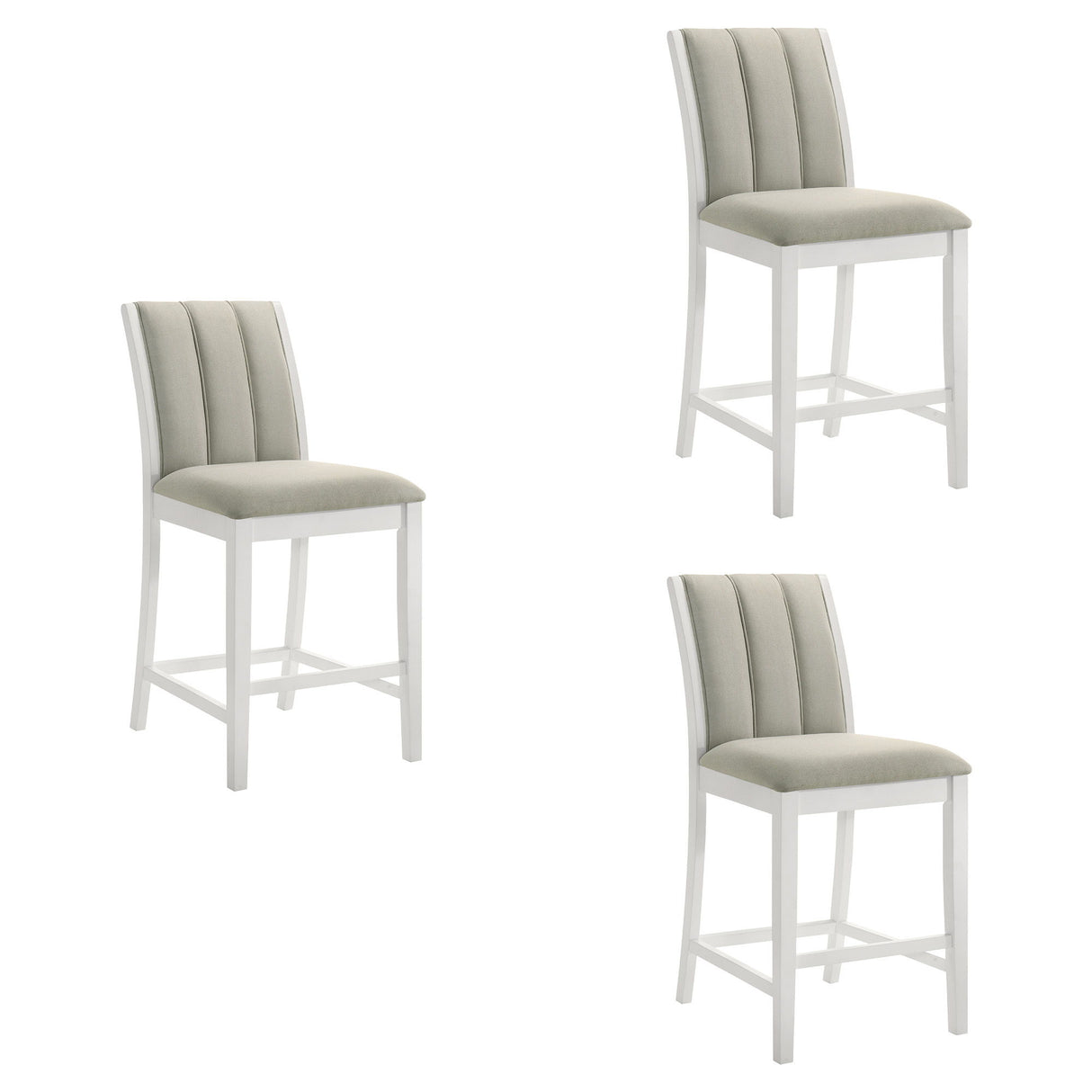 Nolan - 26" Counter Height Rubberwood Barstool (Set of 2)
