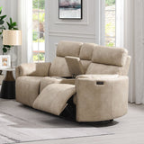 Elison - Motion Loveseat With Console & Storage