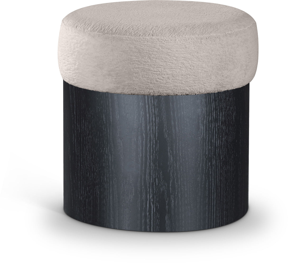 Nimes - Ottoman / Stool With Black Base