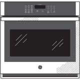 GE JKS3000SNSS - 27 in. 4.3 cu. ft. Smart Electric Built-In  Single Wall Oven - Stainless Steel