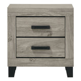 Mari - Nightstand - Light Gray Finish