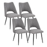 Chair With High Resilience Filling, Adjustable Feet For Kitchens (Set of 4)
