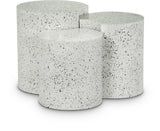 Dimple - 20" 3 Piece Modular End Table - Terazzo Finish