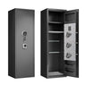 Rifle Safe, Biometric & Keypad Lock, Adjustable Gun Racks With Built In Alarm System