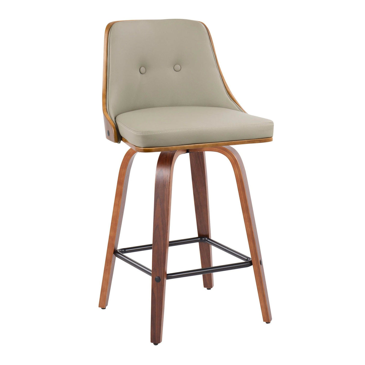 Gianna - Counter Stool (Set of 2) - Walnut Frame
