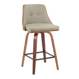Gianna - Counter Stool (Set of 2) - Walnut Frame