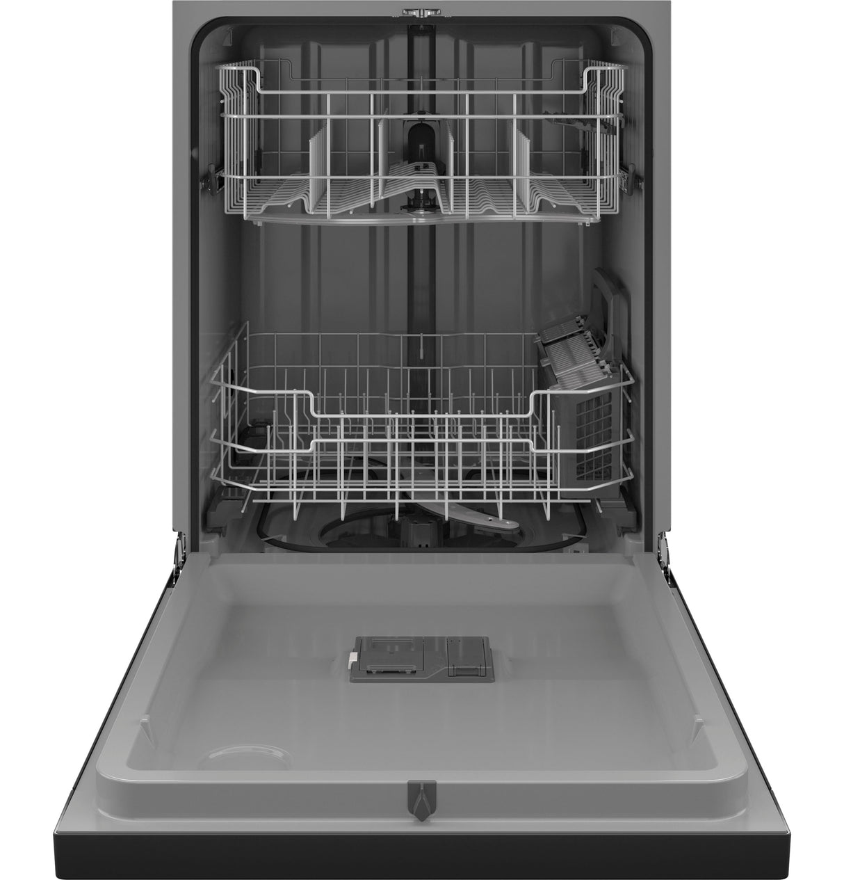 GE(R) ENERGY STAR(R) Front Control with Plastic Interior Dishwasher with Sanitize Cycle & Dry Boost - (GDF550PGRBB)