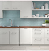 GE GDF510PGRWW - 24 in. Front Control Flush-Mount Dishwasher with 59 dBa Sound Level, Dry Boost & Pocket Handle - White