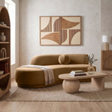 Avra - 86" Velvet Performance Fabric Upholstered Sofa