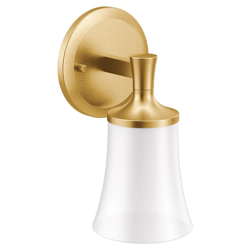 Flara Brushed gold one globe bath light - (YB0361BG)
