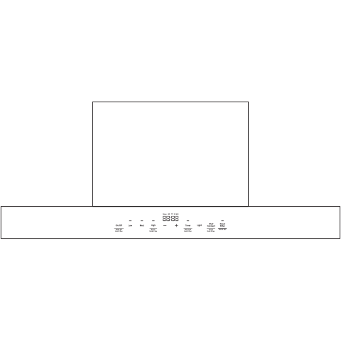 GE UVW9301SLSS - 30 in. Smart Convertible Chimney Style Range Hood with Perimeter venting, 610 CFM, 4 Fan Speeds & 3 LED Lights - Stainless Steel