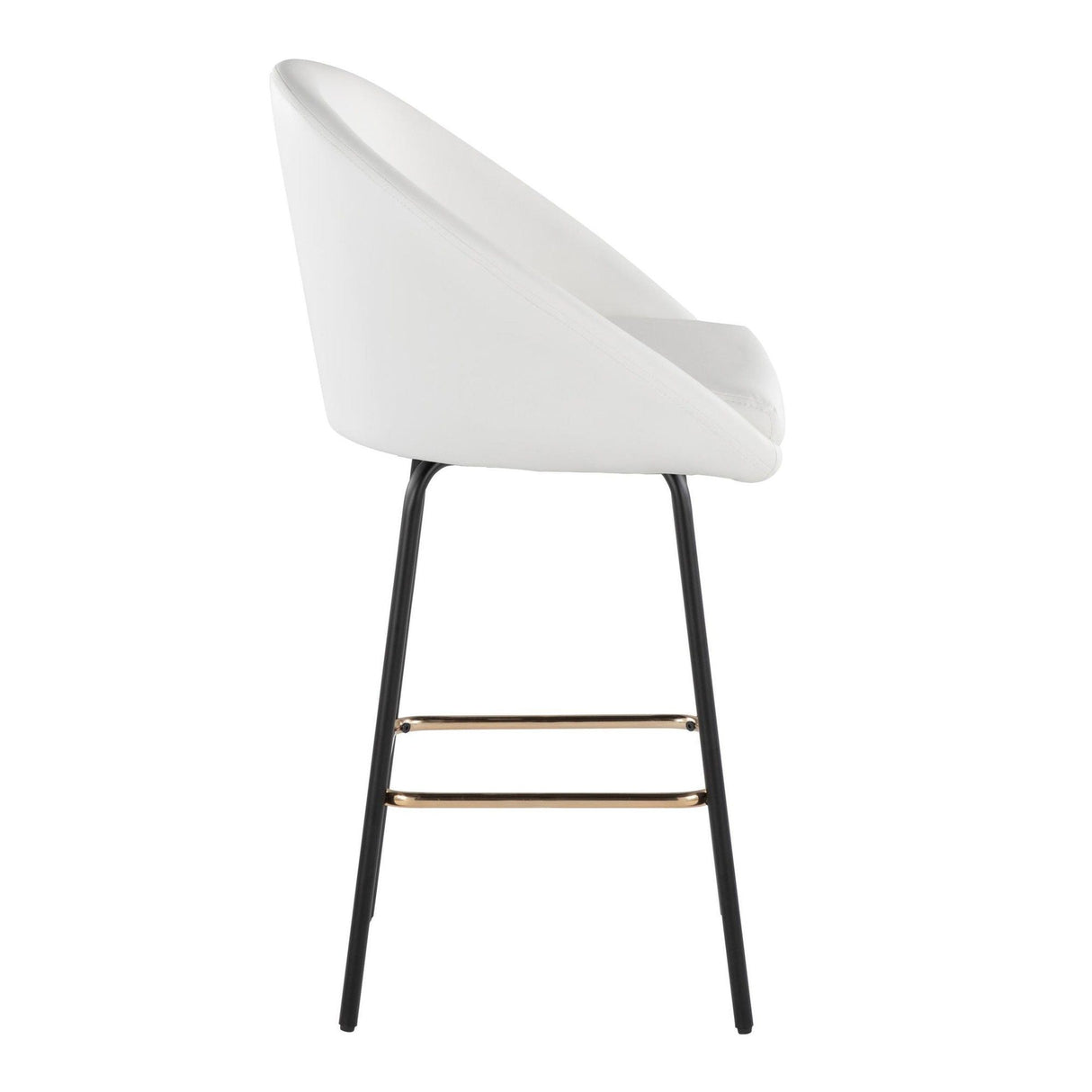 Matisse - Fixed-Height Counter Stool (Set of 2) - Black Metal