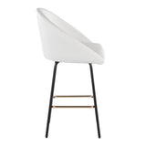 Matisse - Fixed-Height Counter Stool (Set of 2) - Black Metal
