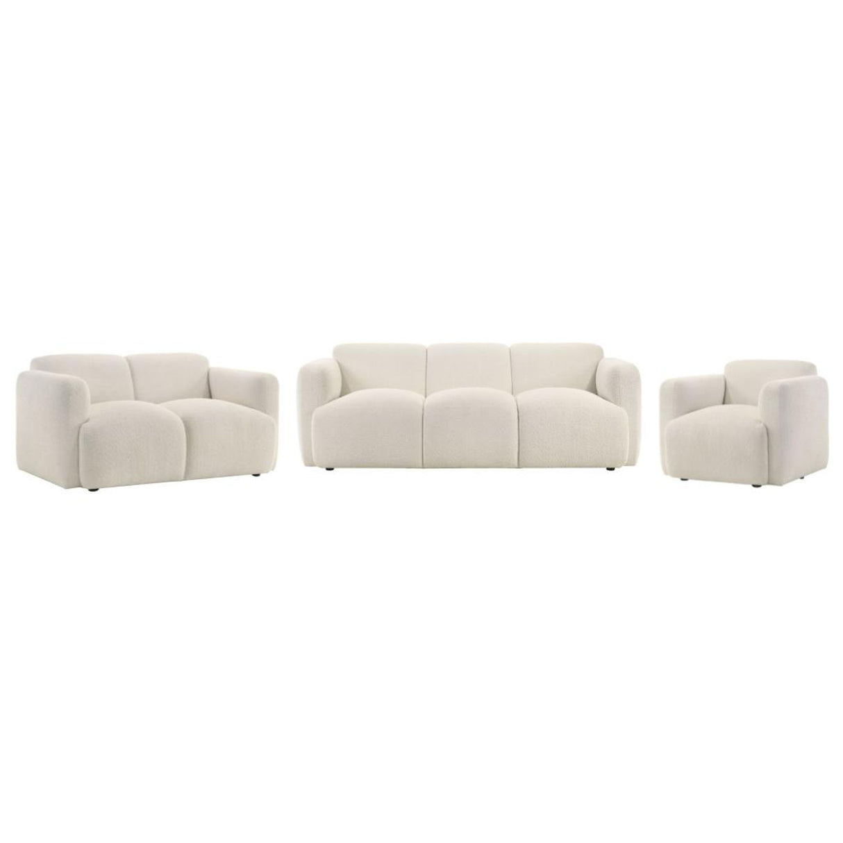 Sierra - 3-Piece Living Room Set - Ivory