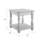 Square End Table - Gray