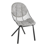 Wired - Contemporary Chair (Set of 2) - Black Metal