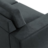 Yvonne - Fabric Loveseat With Track Arms