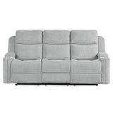 Galya - Motion Sofa - Light Gray Chenille