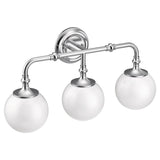Colinet Chrome three globe bath light - (YB0563CH)