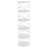 Rotating Bookshelf Tower 5 Tier Spinning 360 Degree Revolving Storage Shelf