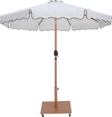 Amalfi - Aluminum Patio Umbrella - Light Brown Base / Light Brown Pole
