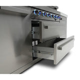 Mont Alpi Deluxe Series 7 Ft Propane Outdoor Kitchen Island w/ Side Burner - MAi400-D