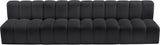 Arc - Faux Leather 4 Seats Modular Sofa