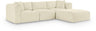 Shaggy - 4 Piece Modular Sectional
