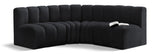 Arc - Velvet 4 Piece Corner Modular Sofa