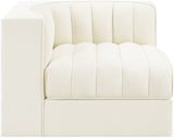 Rummi - Velvet Performance Fabric Upholstered Modular Corner Chair
