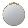 Classic Design Mirror With Baroque Inspired Frame For Bathroom, Entryway Console Lean Against Wall