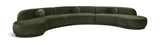 Avra - 177.5" Velvet Performance Fabric Upholstered Sectional