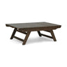 Outdoor Acacia Wood Coffee Table With Open Slat Design