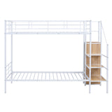 Bunk Bed With Lateral Storage Ladder And Wardrobe