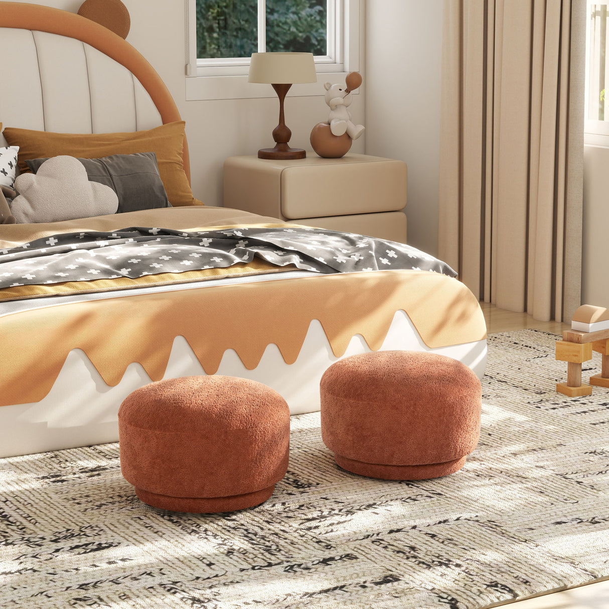 Fuji - Mushroom Footstool Ottoman