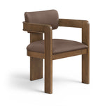 Sacha - Vegan Leather Upholstered Dining Chair With Brown Base (Set of 2)